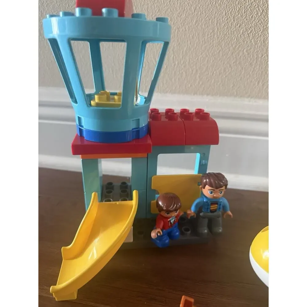 Lego Duplo 10871 Airport Tower & Airplane RETIRED Building Blocks & Bricks Set